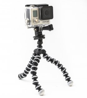 Гнучка тринога - восьминіг MSCAM (розмір S) до екшн-камер GoPro, SJCAM, телефону