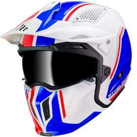 Мотошлем MT Helmets Streetfighter SV Twin White/Blue/Red