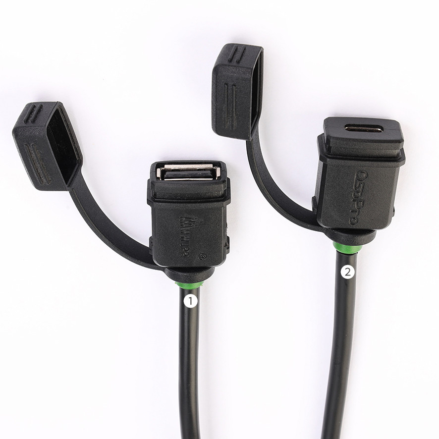 Зарядное устройство с 2 USB на мотоцикл для креплений OsoPro Mounts (SDU005T)