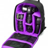 Рюкзак для фотоапарата Indepman DCA-0066P Black/Purple