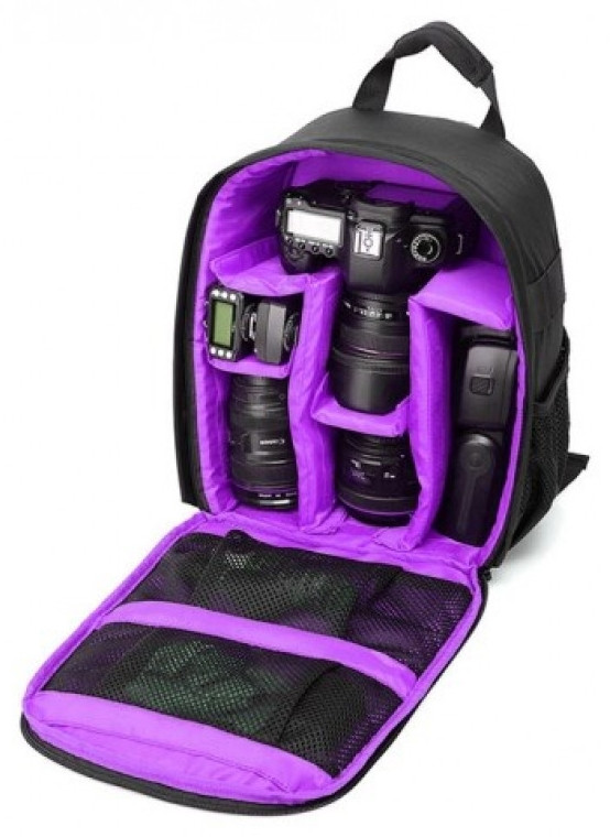 Рюкзак для фотоаппарата Indepman DCA-0066P Black/Purple