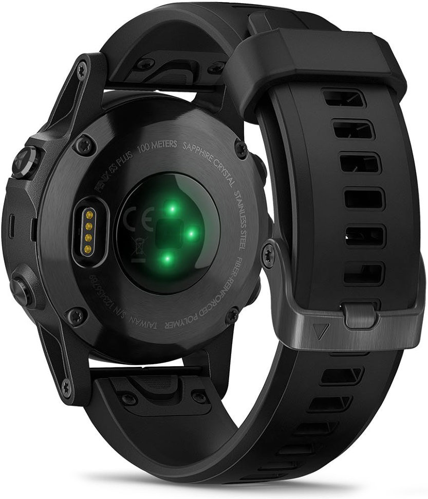 Спортивные часы Garmin Fenix 5S Plus Sapphire Black with Black Band (010-01987-03)