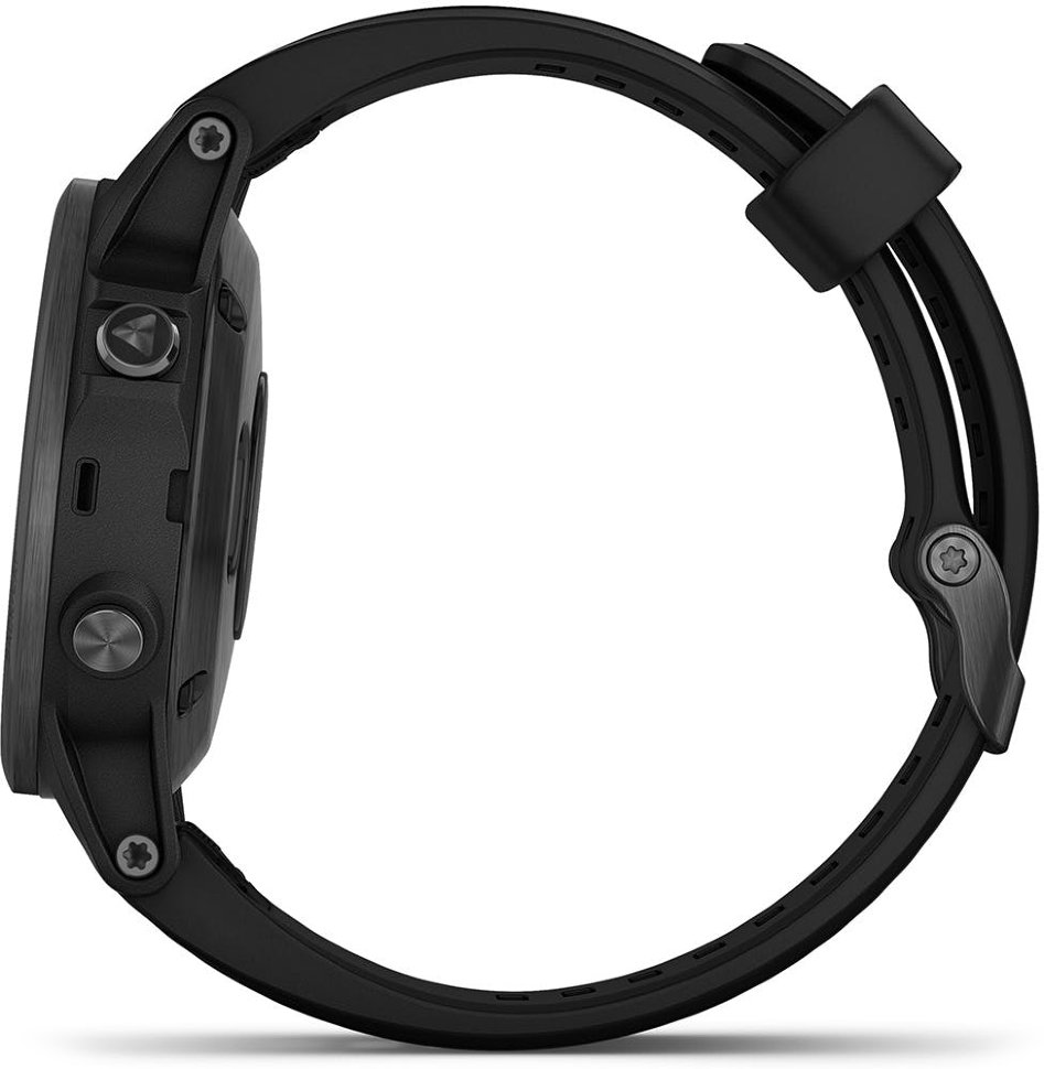 Спортивные часы Garmin Fenix 5S Plus Sapphire Black with Black Band (010-01987-03)