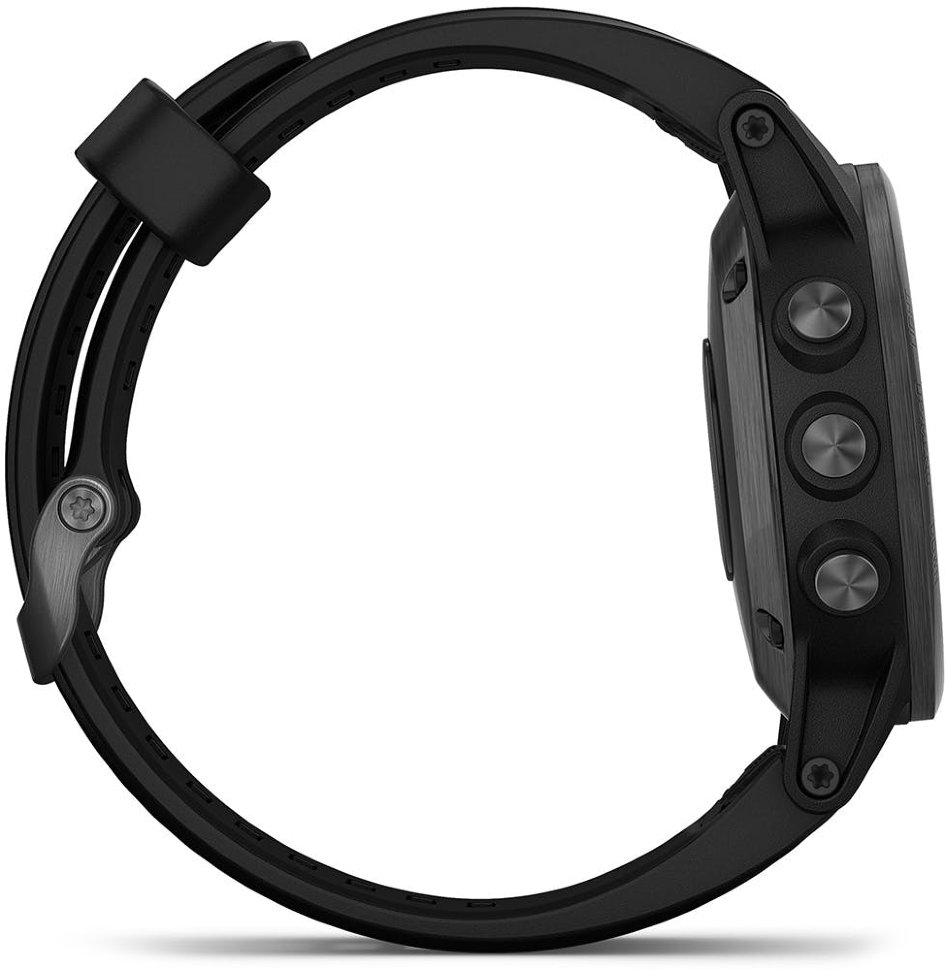 Спортивные часы Garmin Fenix 5S Plus Sapphire Black with Black Band (010-01987-03)