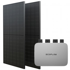 Комплект EcoFlow PowerStream – микроинвертор 800W + 2 x 400W солнечные панели (EFPowerStreamMI-EU-800W/ZPTSP300-2-AKIT-4/EFL-SuperFlatMC4Cable)