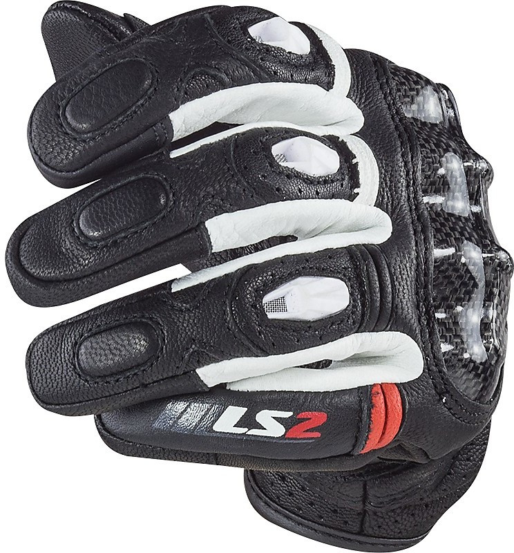 Мотоперчатки мужские LS2 Spark Man Gloves White/Black