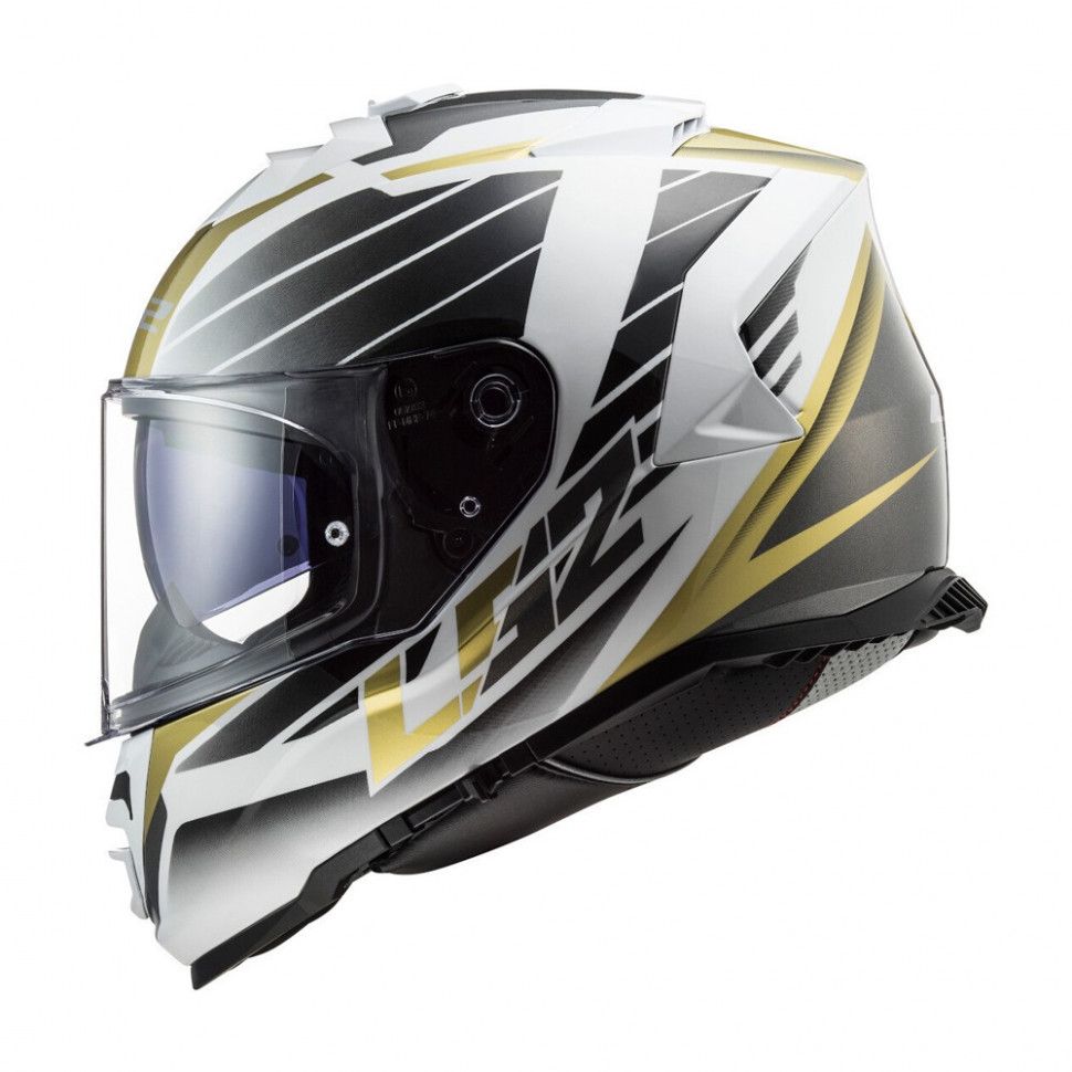 Мотошлем LS2 FF800 Storm Nerve White Antique Gold