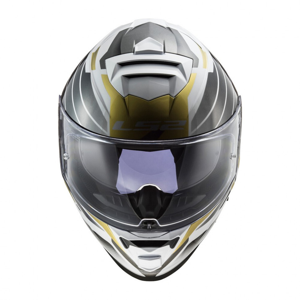 Мотошлем LS2 FF800 Storm Nerve White Antique Gold