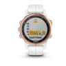 Спортивные часы Garmin Fenix 5S Plus Sapphire Rose Gold with White Band (010-01987-07)