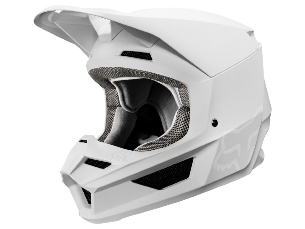 Мотошлем Fox V1 Matte Helmet White