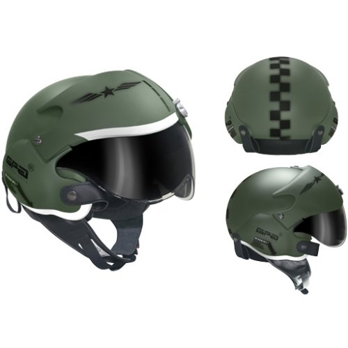 Мотошлем GPA Aircraft Military Green