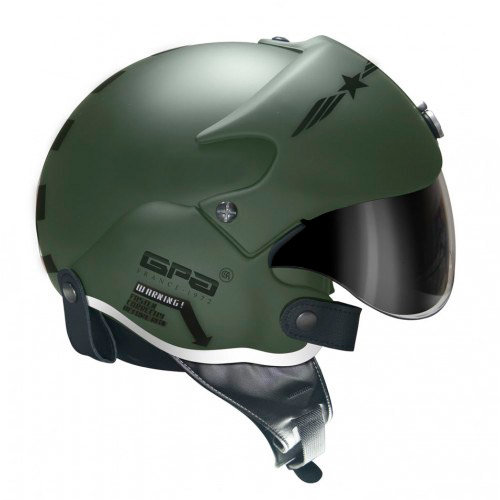 Мотошлем GPA Aircraft Military Green
