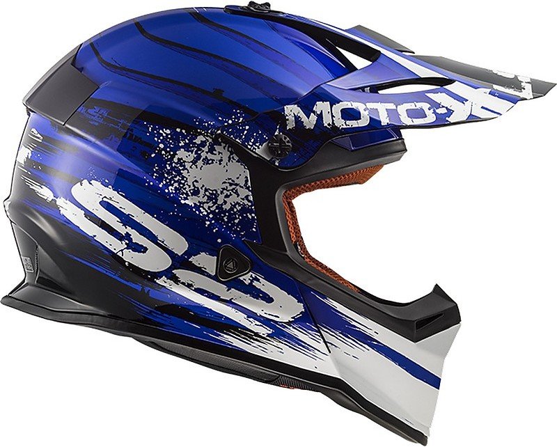 Мотошлем LS2 MX437 Fast Gator Blue