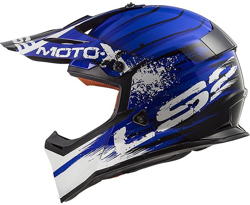 Мотошлем LS2 MX437 Fast Gator Blue
