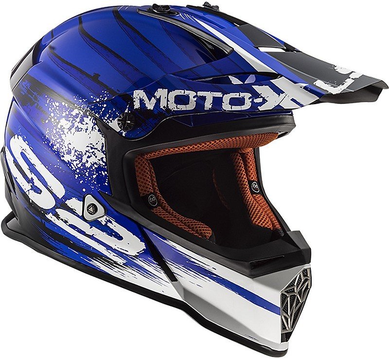 Мотошлем LS2 MX437 Fast Gator Blue