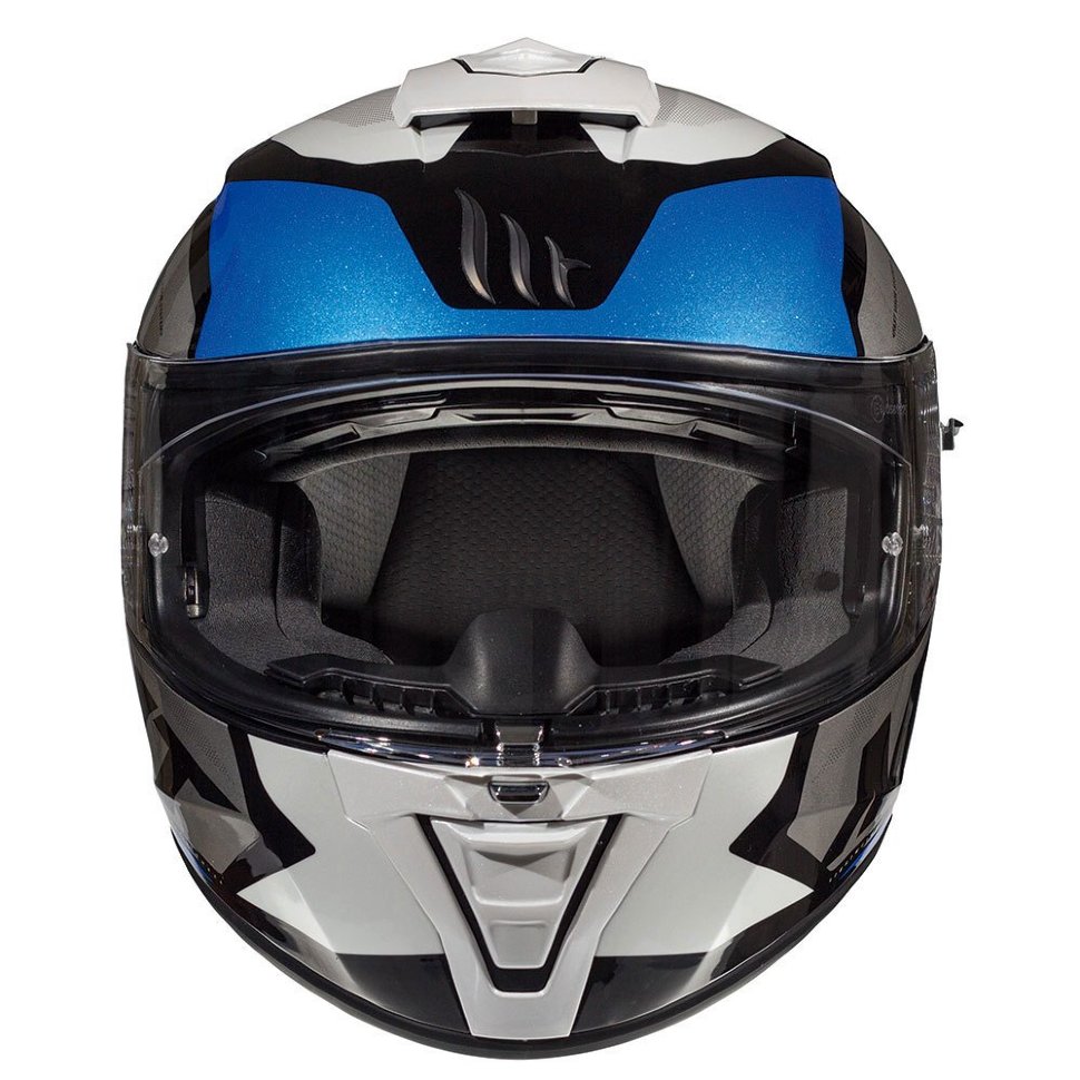 Мотошлем MT Helmets Blade 2 SV Trick Blue/Grey/White