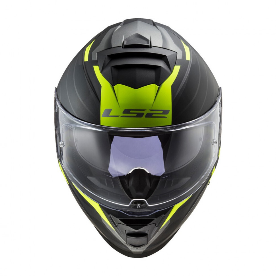 Мотошлем LS2 FF800 Storm Nerve Matt Black H-V Yellow