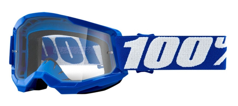 Дитячі мото окуляри 100% Strata 2 Youth Goggle Blue Clear Lens (50521-101-02)