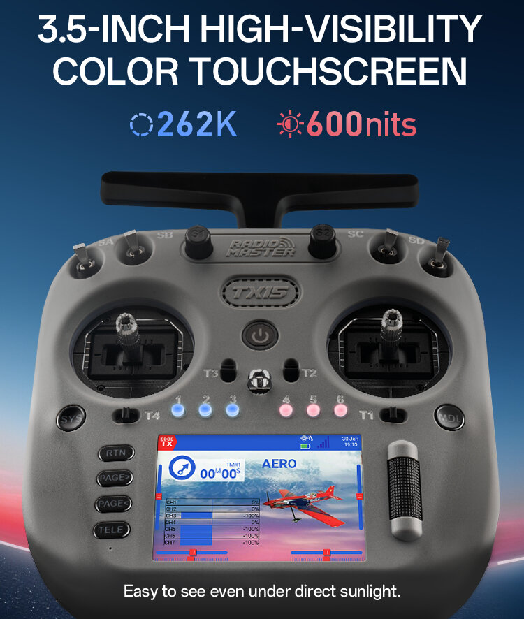 Пульт керування для FPV RadioMaster TX15 (M2, ELRS, FCC)