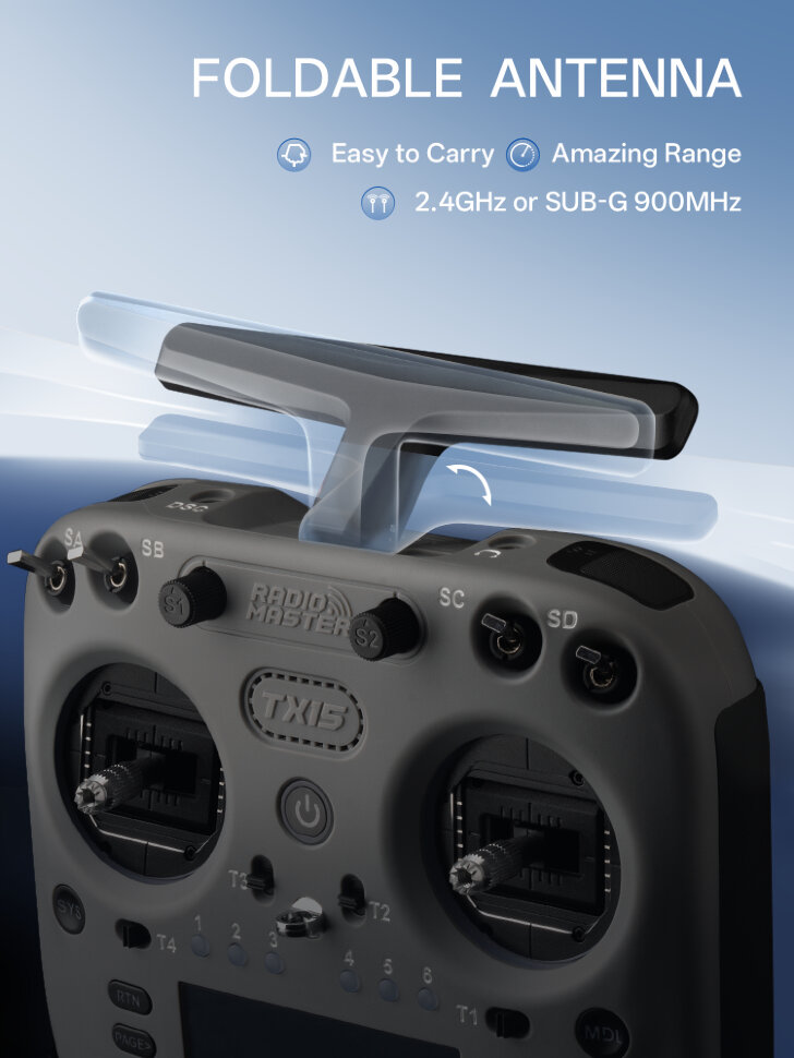 Пульт керування для FPV RadioMaster TX15 (M2, ELRS, FCC)