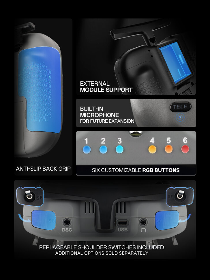 Пульт керування для FPV RadioMaster TX15 (M2, ELRS, FCC)