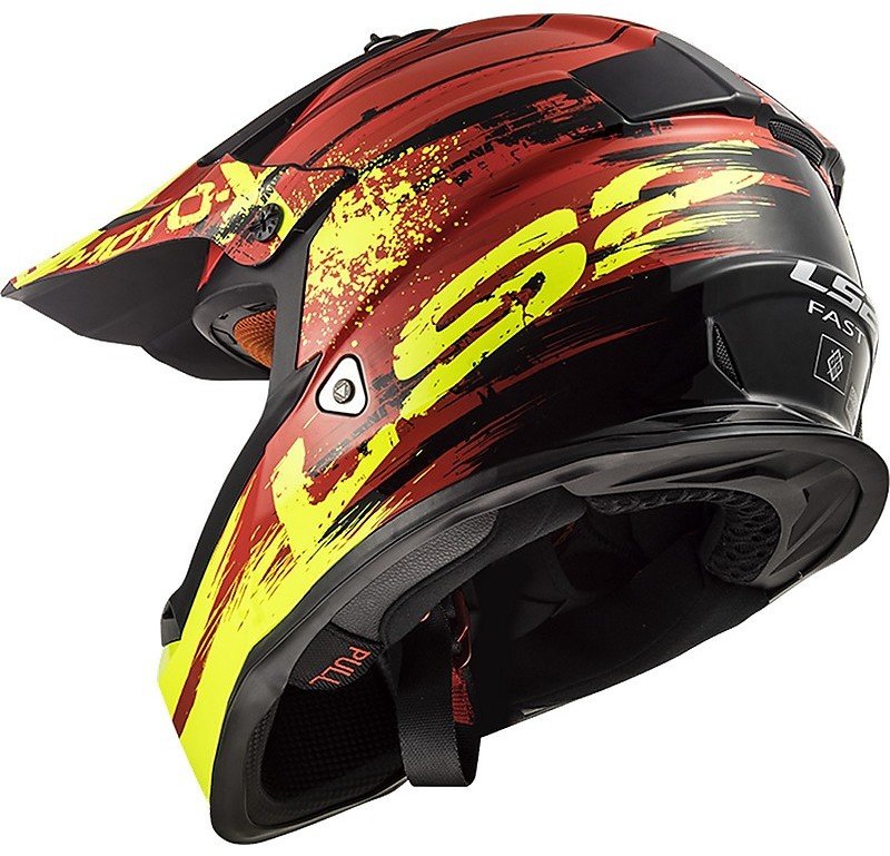 Мотошлем LS2 MX437 Fast Gator Red