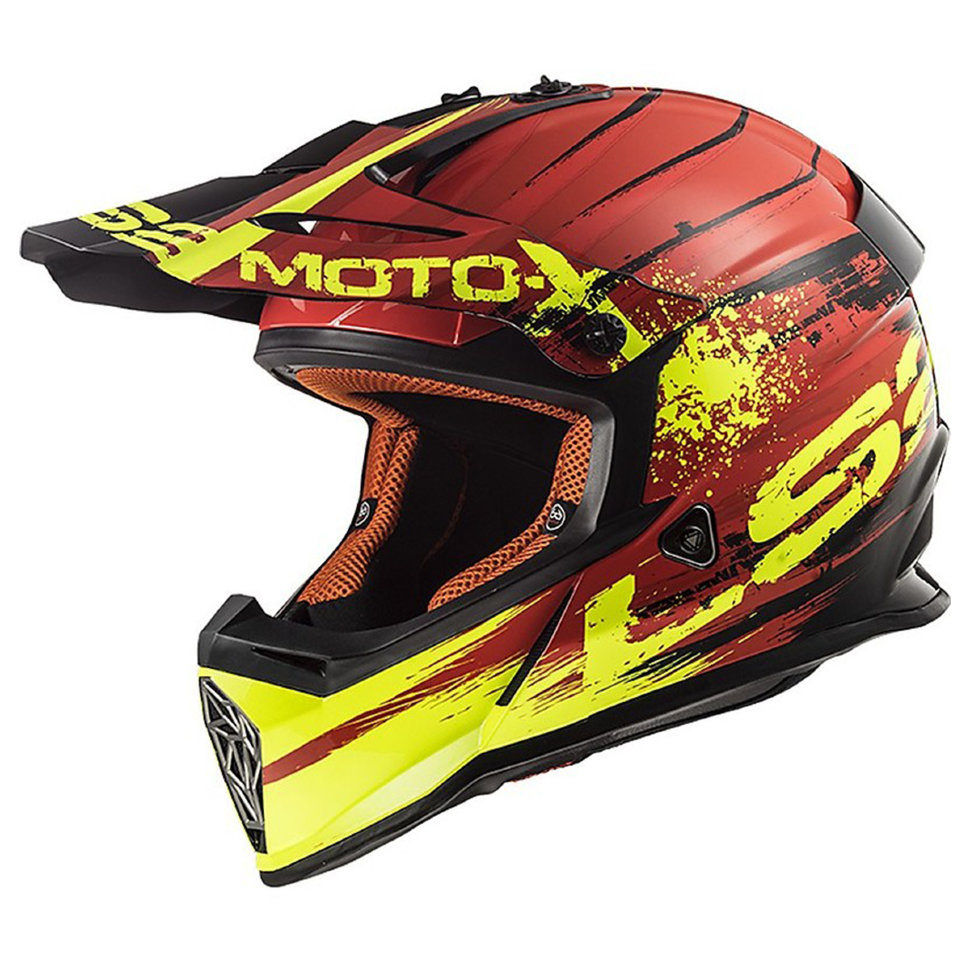 Мотошлем LS2 MX437 Fast Gator Red