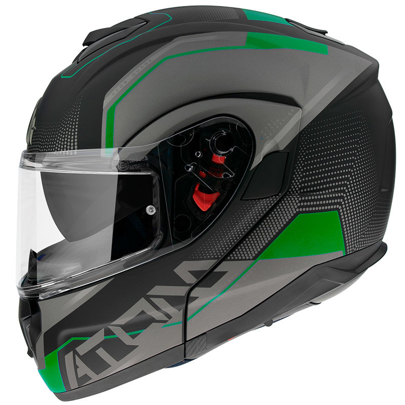 Мотошлем MT Helmets Atom SV Quark Black/Green