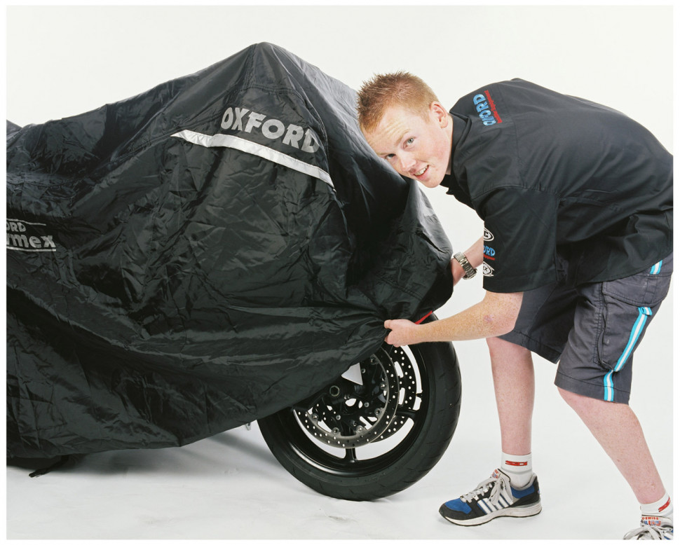 Моточехол Oxford Stormex S Black/Silver (OF142)