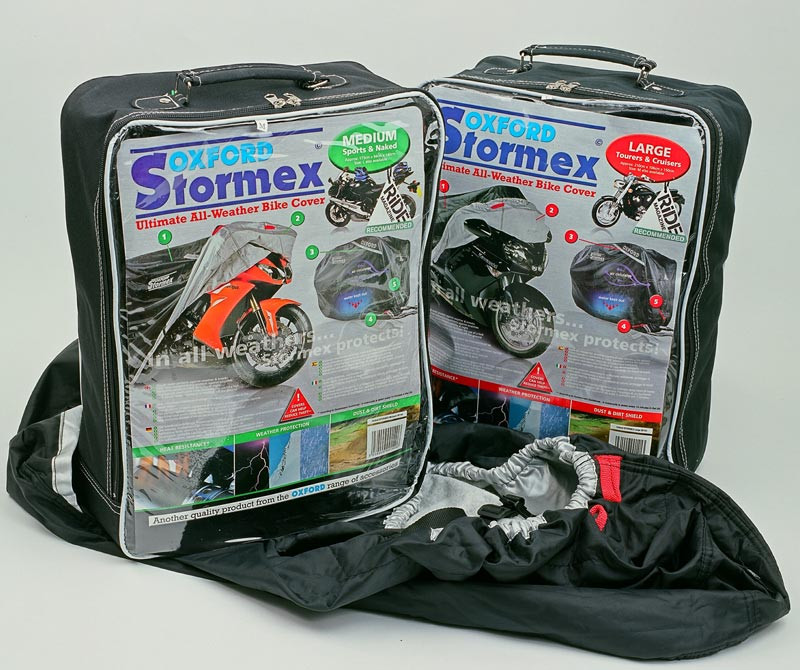 Моточехол Oxford Stormex S Black/Silver (OF142)