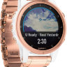 Спортивные часы Garmin Fenix 5S Plus Sapphire White with Rose Gold-tone Metal Band (010-01987-11)