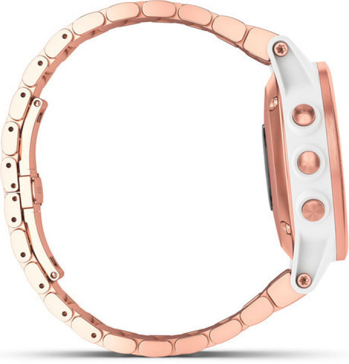 Спортивні годинник Garmin Fenix 5S Plus Sapphire White with Rose Gold-tone Metal Band (010-01987-11)