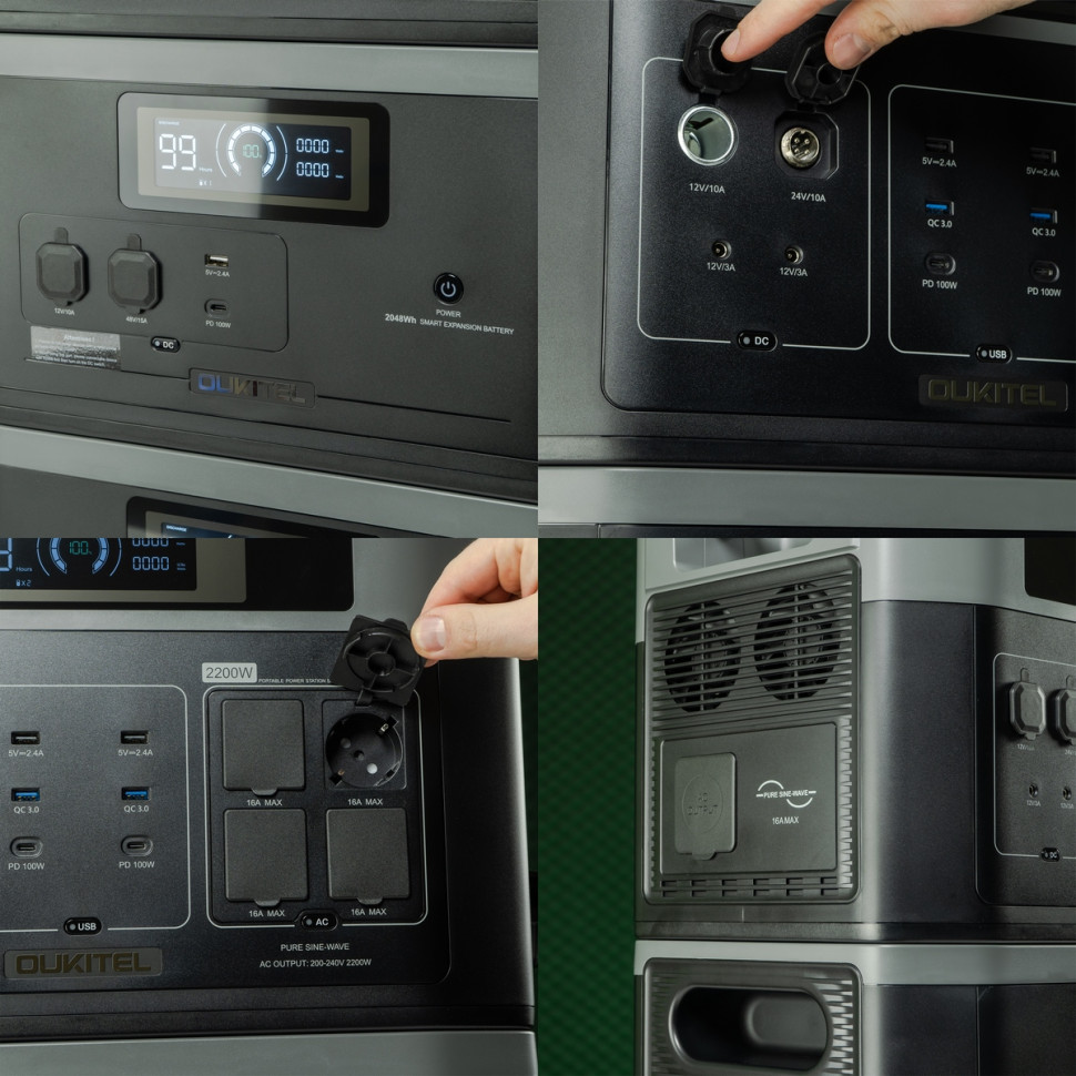 Зарядная станция Oukitel BP2000 (BP2000EU) (2048 Вт·ч / 2200 Вт)
