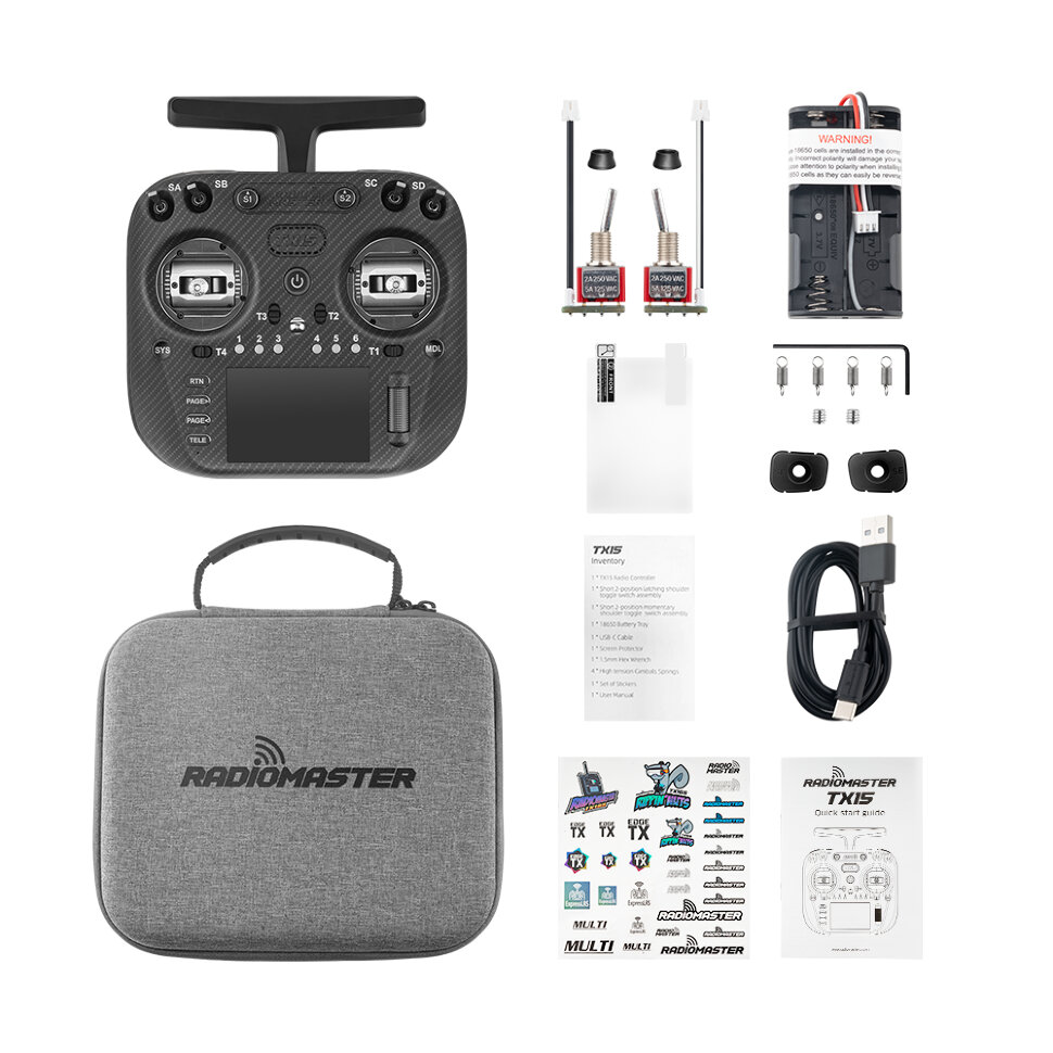 Пульт керування для FPV RadioMaster TX15 Max (M2, ELRS, FCC)