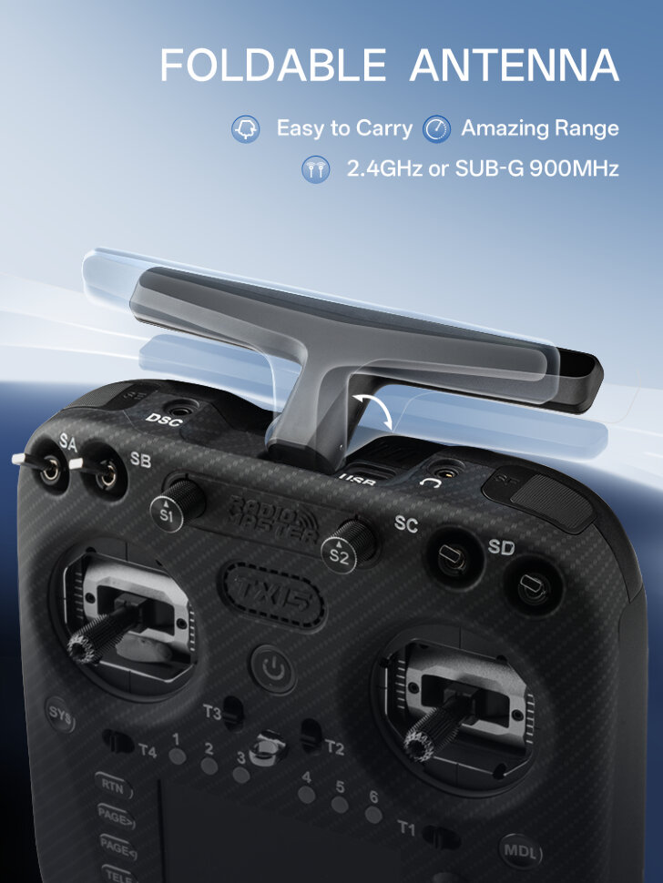 Пульт керування для FPV RadioMaster TX15 Max (M2, ELRS, FCC)