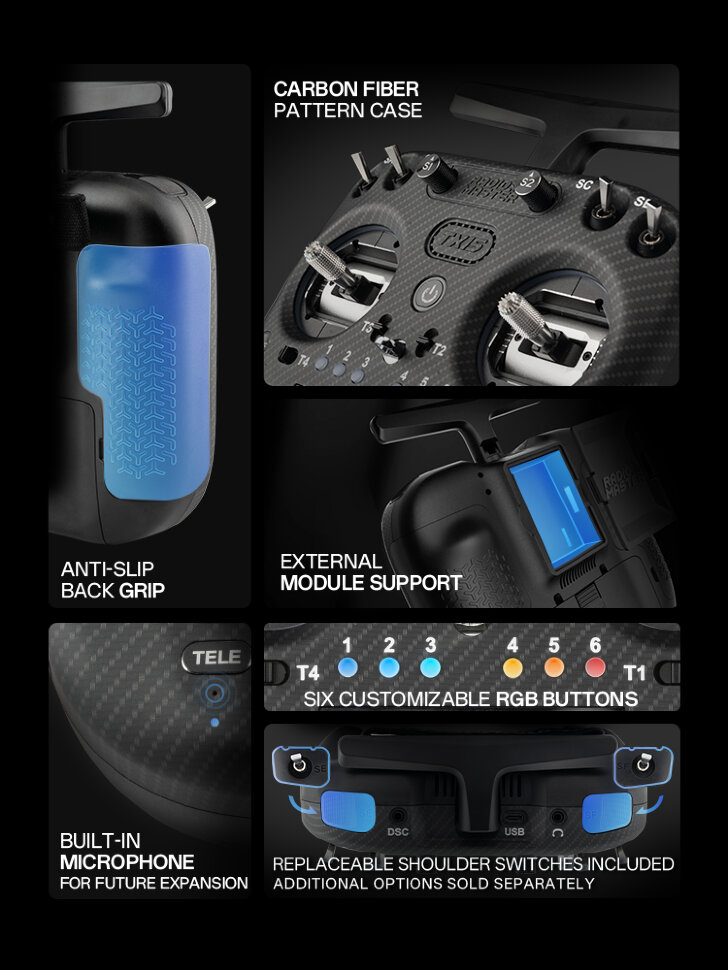 Пульт керування для FPV RadioMaster TX15 Max (M2, ELRS, FCC)