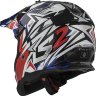 Мотошлем LS2 MX437 Fast Strong White /Red /Blue