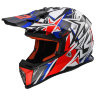 Мотошлем LS2 MX437 Fast Strong White/Red/Blue