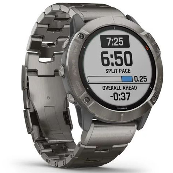 Спортивные часы Garmin Fenix 6X Pro Solar Titanium with Vented Titanium Bracelet (010-02157-24)