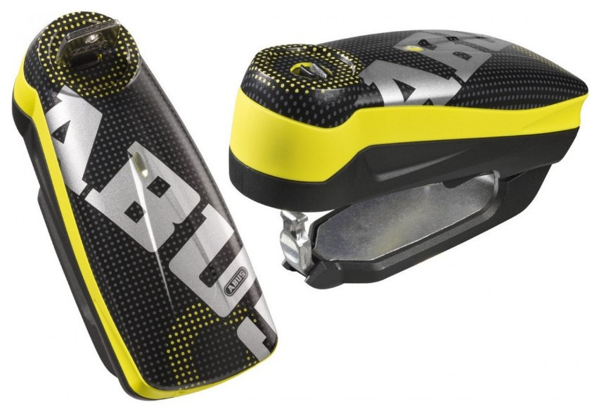 Мотозамок с сигнализацией ABUS 7000 Detecto RS1 Pixel Yellow (487330)