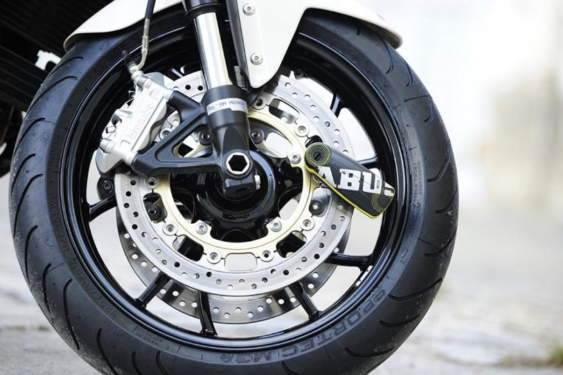 Мотозамок с сигнализацией ABUS 7000 Detecto RS1 Pixel Yellow (487330)