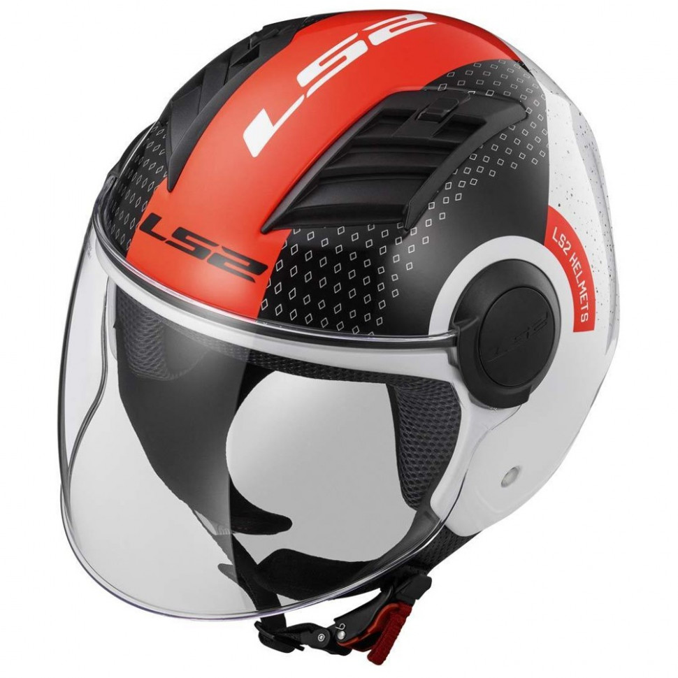 Мотошлем LS2 OF562 Airflow Condor White Black Red