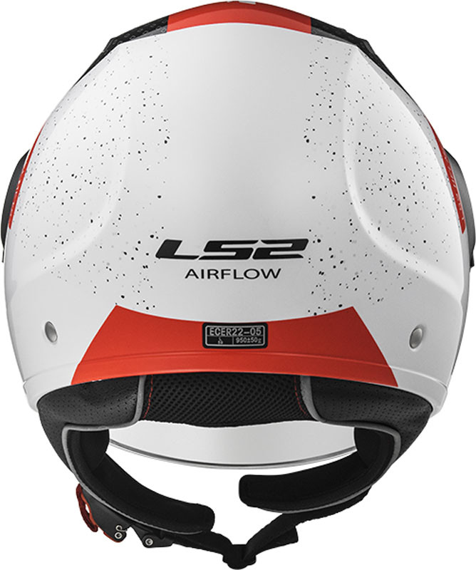 Мотошлем LS2 OF562 Airflow Condor White Black Red