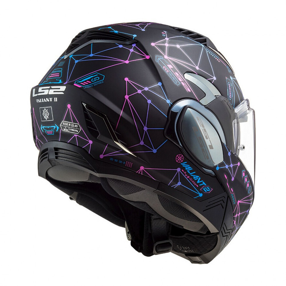 Мотошлем LS2 FF900 Valiant II Stellar Matt Black/Blue