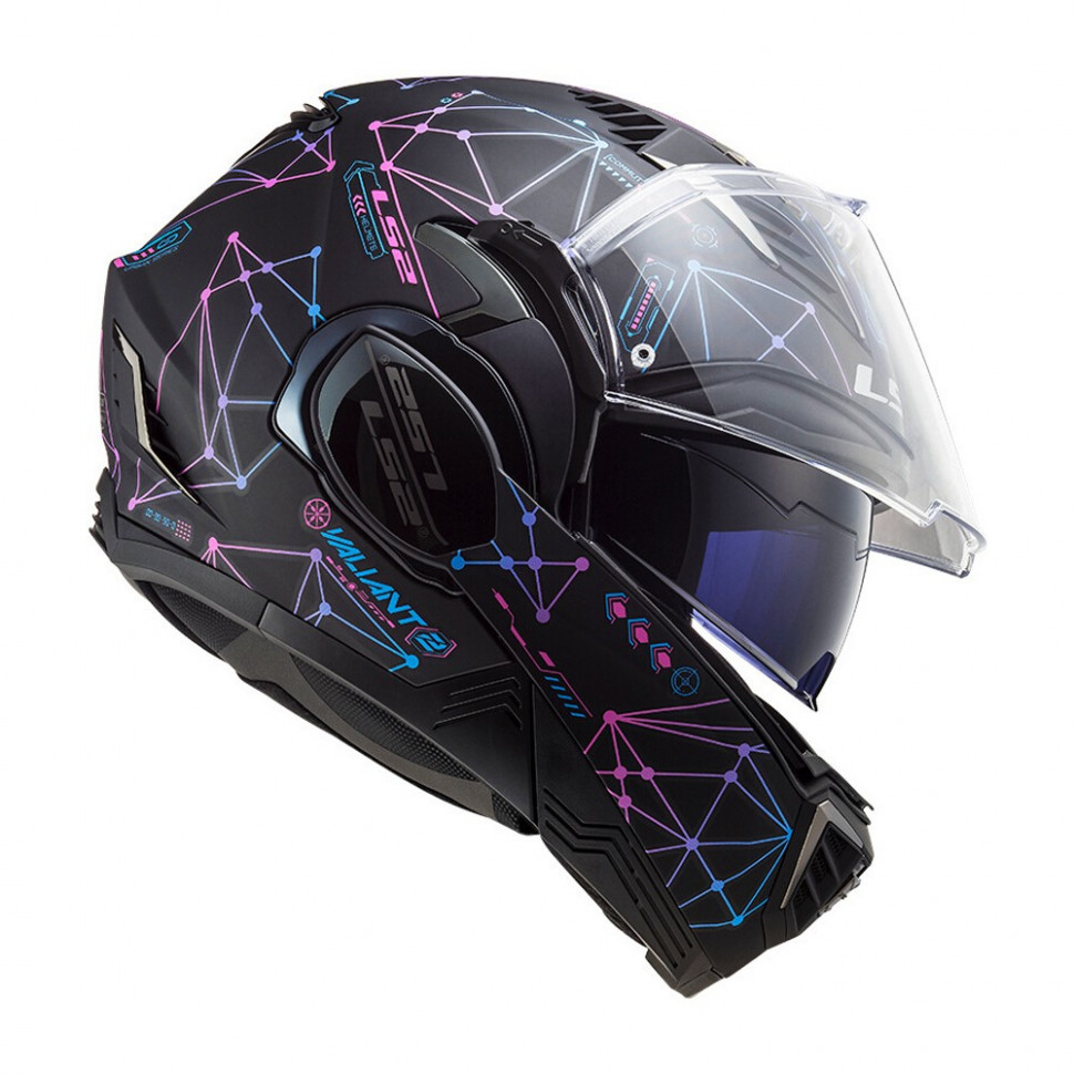 Мотошлем LS2 FF900 Valiant II Stellar Matt Black/Blue