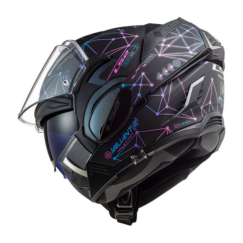 Мотошлем LS2 FF900 Valiant II Stellar Matt Black/Blue