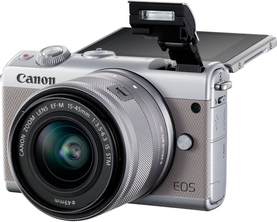 Камера Canon EOS M100 Kit 15-45mm IS STM Grey (2211C044)