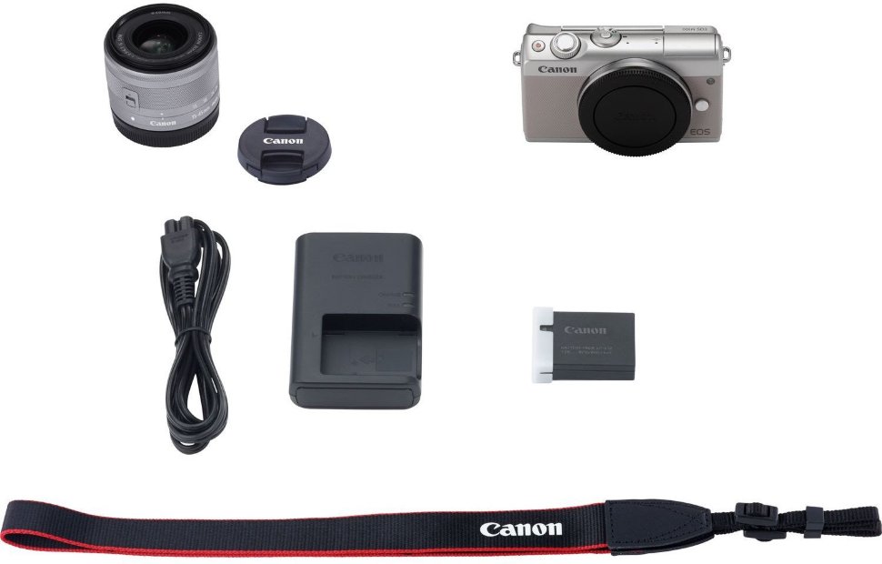 Камера Canon EOS M100 Kit 15-45mm IS STM Grey (2211C044)