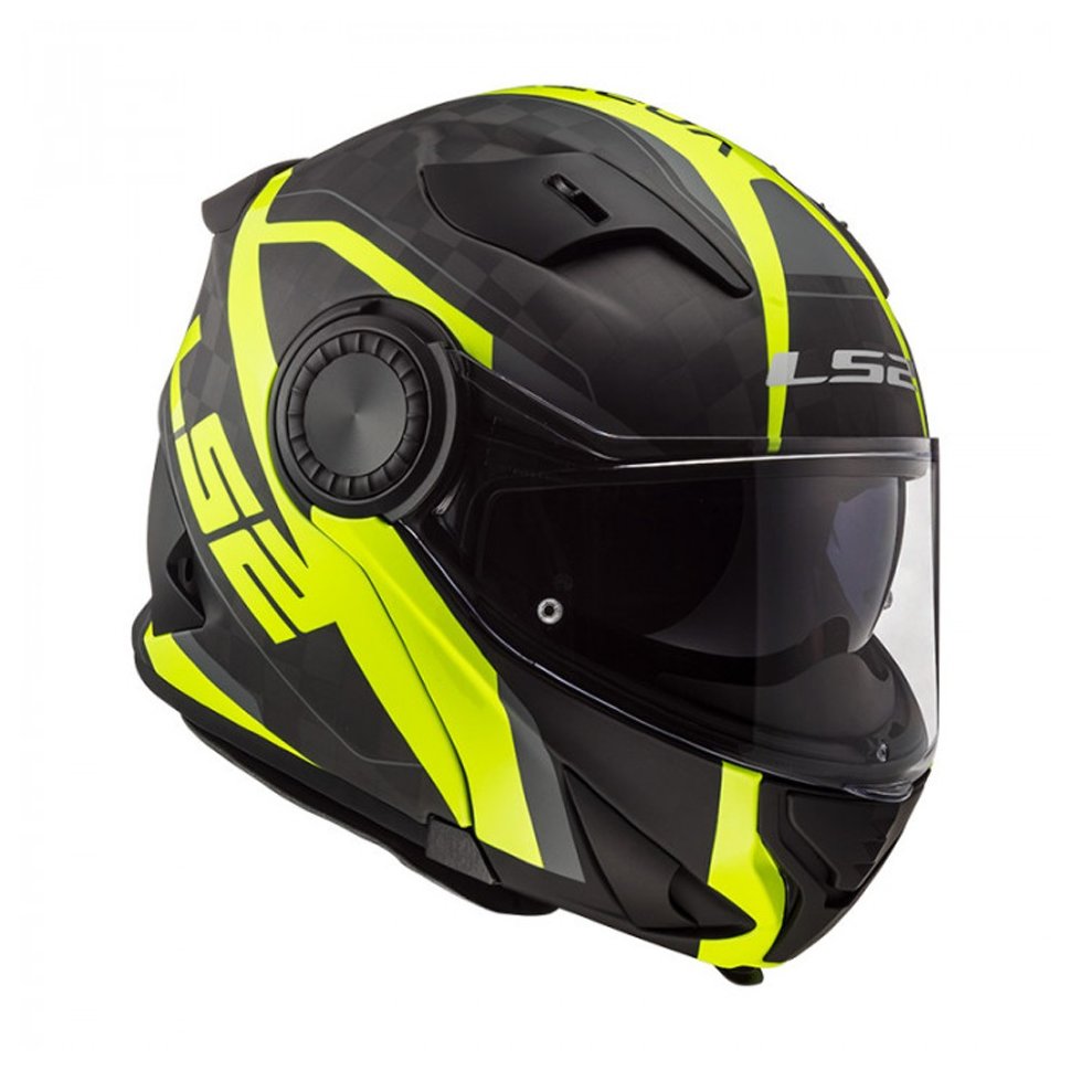 Мотошлем LS2 FF313 Vortex Frame Carbon Yellow