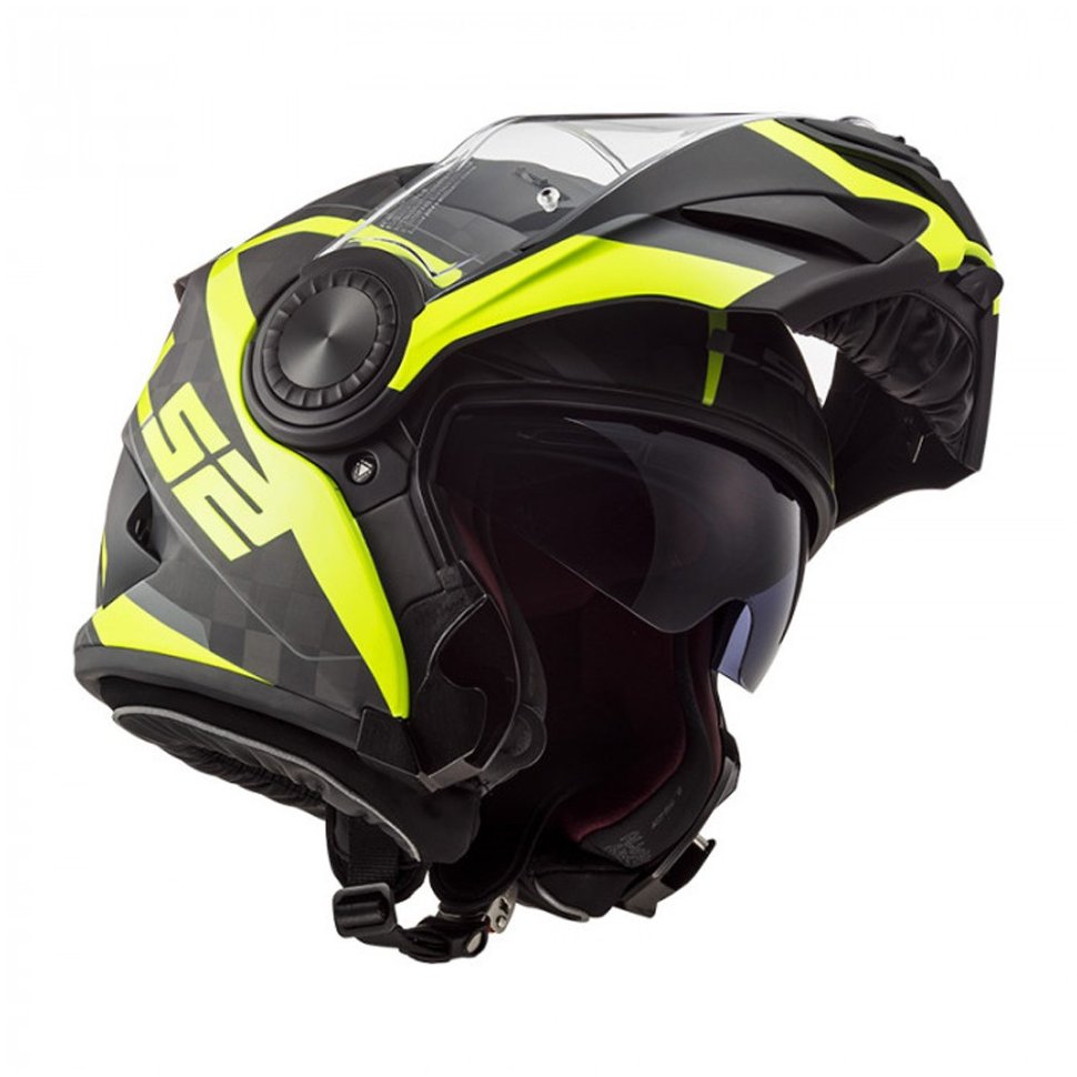 Мотошлем LS2 FF313 Vortex Frame Carbon Yellow